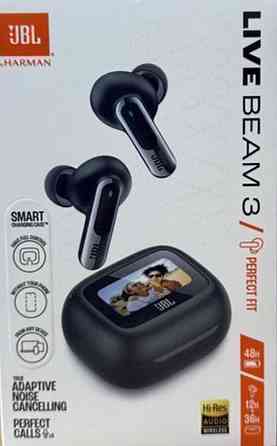 JBL Live Beam 3 (черные) ОРИГИНАЛ – беспроводные наушники. Харьков