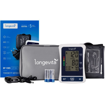 Тонометр Longevita Авт.вимір.артер.тиску LONGEVITA BP-1305 Авт.вимір.артер.тиску (BP-1305) Вінниця - фото 1