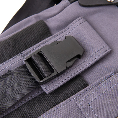 Сумка Vintage Текстильна чоловіча на два відділення Графітова (20659) Вінниця - фото 3