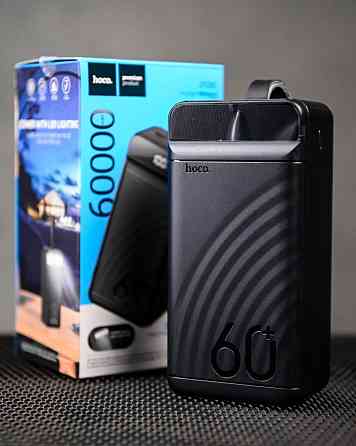 Повербанк Hoco J123C 60000mAh 22.5W швидке заряджання Чорний ПП8195 Київ