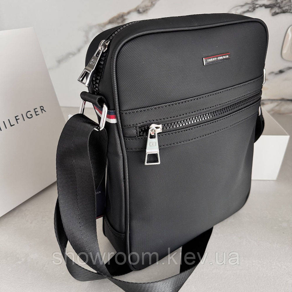 Мужская брендовая сумка, барсетка через плечо Tommy Hilfiger (1725) Киев - изображение 6