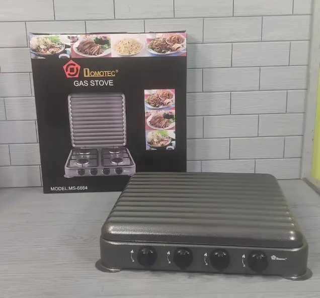 Газова плита Domotec MS-6604 на 4 конфорки  0,54 кВт х 4 для балонного газу на стіл 6846 Одеса - фото 2