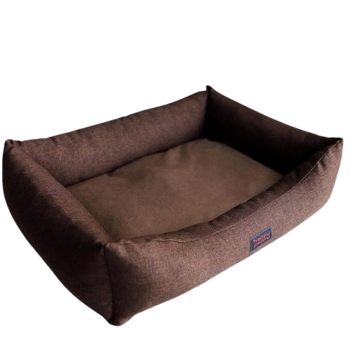 Лежак для собак и котов Happy Peppy (Хэппи Пеппи) Sofa Рогожка 50х70 см, Коричневый Запорожье