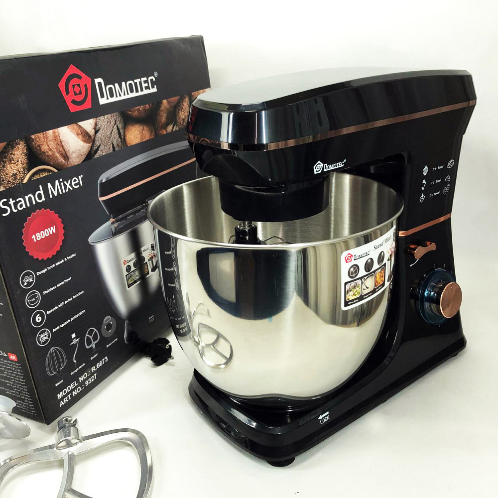 Миксер для взбивания кремов Domotec R 6673 12 л, Миксер с железной чашей, Тестомес с большой чашей PK-53 Львов - изображение 11