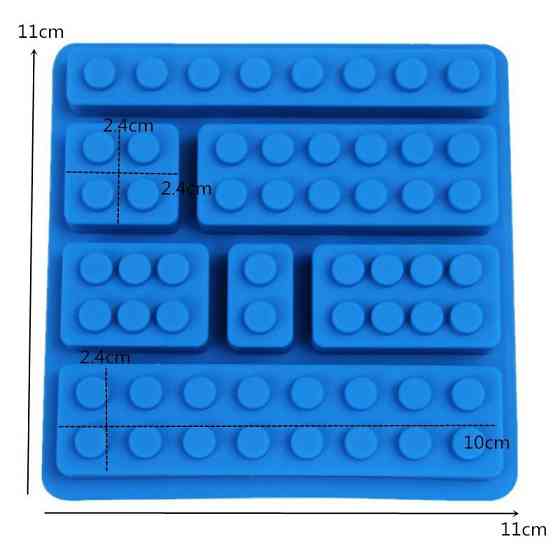 Форма силиконовая Лего 11 на 11 см синий Киев