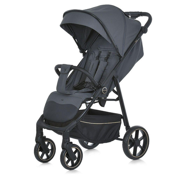 Коляска дитяча EL CAMINO FIJI Gray Matt прогулянкова з чохлом та москітною сіткою Сірий (ME 1113-2) Чернігів - фото 1