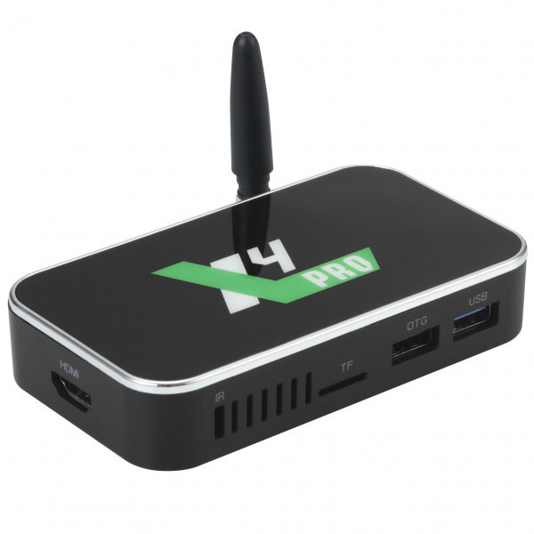 TV Медіаплеєр Ugoos X4 PRO 4/32Gb/Amlogic S905X4/Android 11/WiFi/BT/Miracast/AV/IR RC/змінна антена (X4 PRO) Київ - фото 1