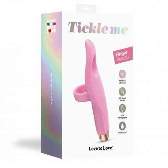 Вібратор на палець Love To Love Tickle me - BABY PINK перезаряджається, 3 варіанти використання Sex Aura Київ