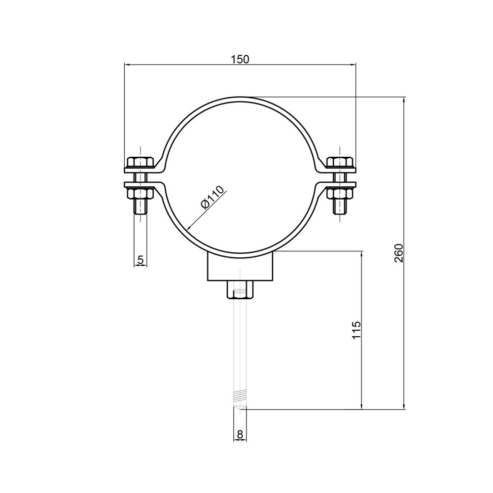 Хомут TA Sewage 110 Київ - фото 5