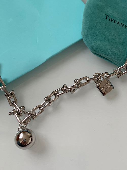 Тіффані Tiffany підвіска ланцюг велика на шию з кулькою і замочком Одеса - фото 3