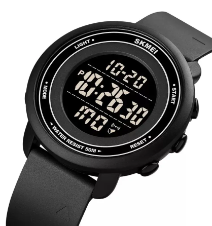 Спортивний чоловічий годинник Skmei 1736 (Чорний з чорним циферблатом) Вінниця