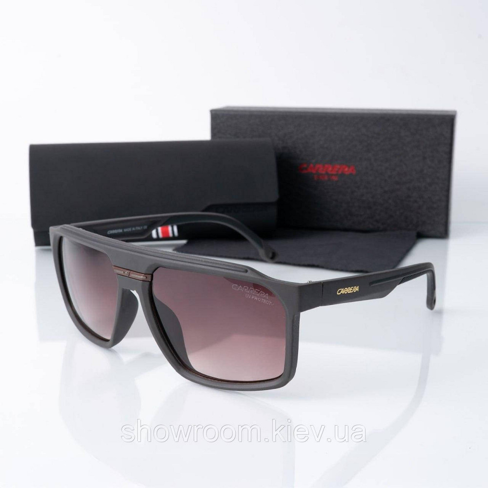 Окуляри маска сонячні чоловічі Carrera (400) коричневі Київ - фото 1