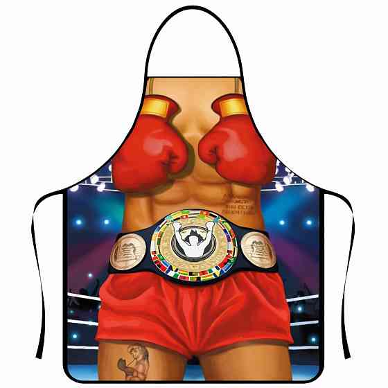 Фартук мужской с приколом Боксер 73 на 57 см разноцветный Киев