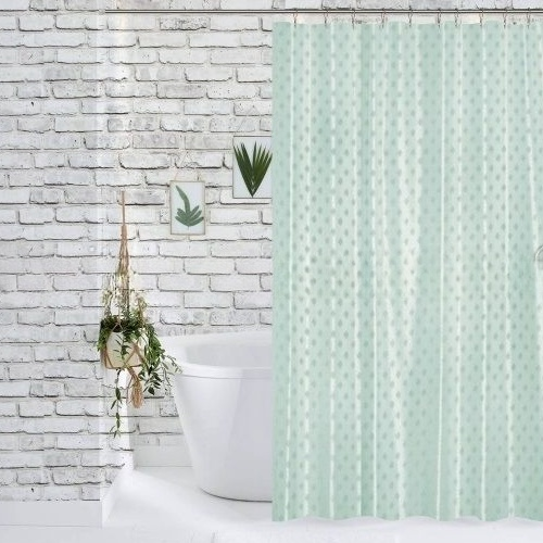 Шторка для душу 180*180см поліестер жаккард 12 кілець JC12-6205-sage Дариана Житомир - изображение 1