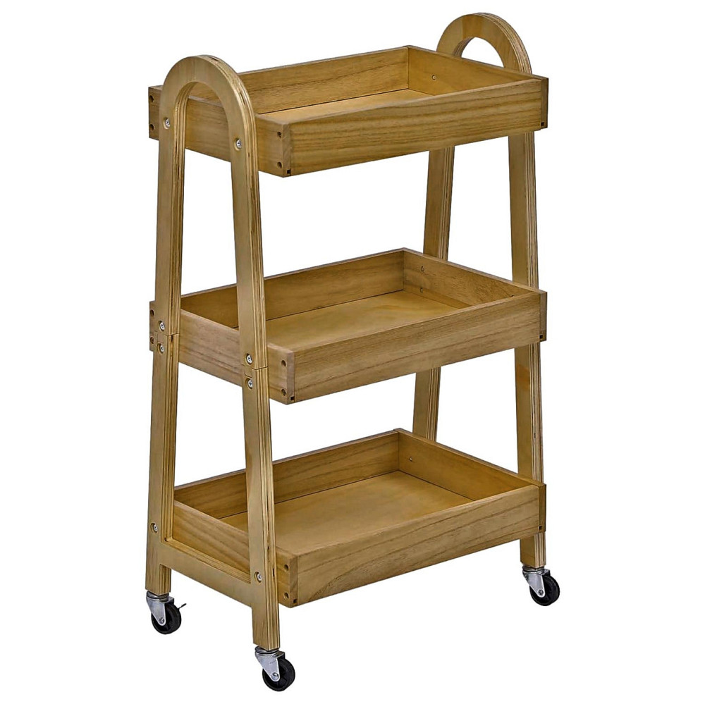 Етажерка для ванної на коліщатах "Талінар" сієна Миколаїв - фото 1