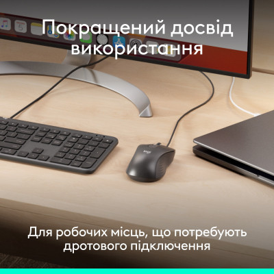 Мышка Logitech Signature M520 for Business USB-C Graphite (910-007511) Винница - изображение 2