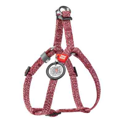 Шлея для котів WAUDOG Re-cotton з QR паспортом XS Ш 10 мм В=С: 28-40 см червона (16703) Вінниця