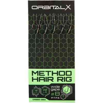 Поводок OrbitalX Method Hair Rig Wide Gape 10 20lb 10cm (5шт/уп) camo (694.00.04) Винница