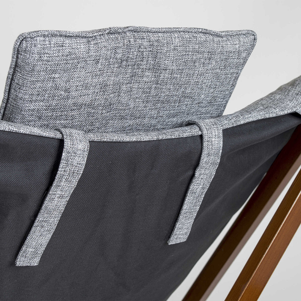 Кресло раскладное Bo-Camp Bloomsbury L Grey (1200370) Вінниця - фото 15