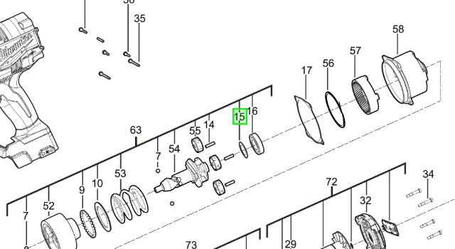 Шайба редуктора гайкокрута MILWAUKEE Одеса - фото 1