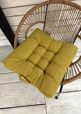 Подушка для стільців (50x50х8 см) Decorator Соро колір гірчичний 84-136 Київ