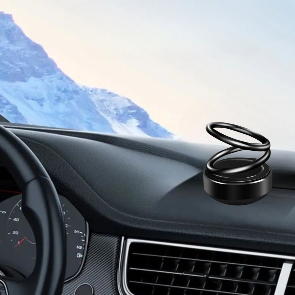 Ароматизатор у машину освіжувач повітря дифузор «Кільця левітації» на сонячній батареї, колір чорний Кам'янець-Подільський - фото 3