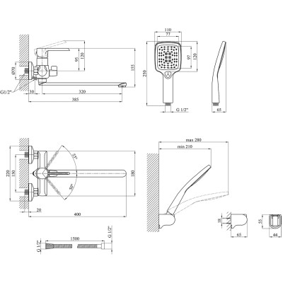 Смеситель Kroner Essen-SCH070 (CV024330) Винница - изображение 8