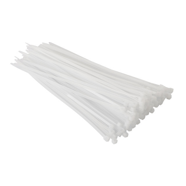 Хомут пластиковий, 3,6×200 мм, 100 шт/упак, білий INTERTOOL TC-3620 Київ - фото 2