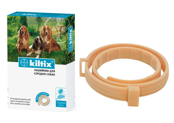 Кілтікс нашийник від бліх та кліщів для середніх порід собак 48 см Elanco Київ