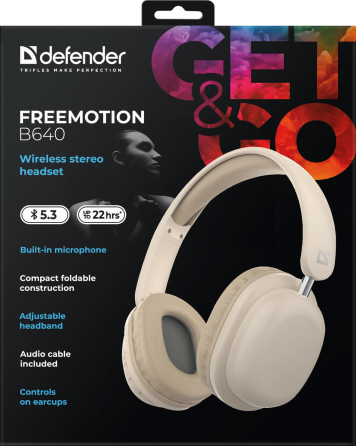 Гарнітура Defender FreeMotion B640 Bluetooth Beige (63642) (7191841) Київ