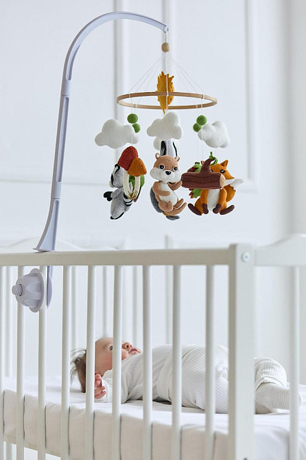 Дитячий мобіль на ліжечко для немовлят WoollyFox "Хвостаті сни" Київ - фото 6