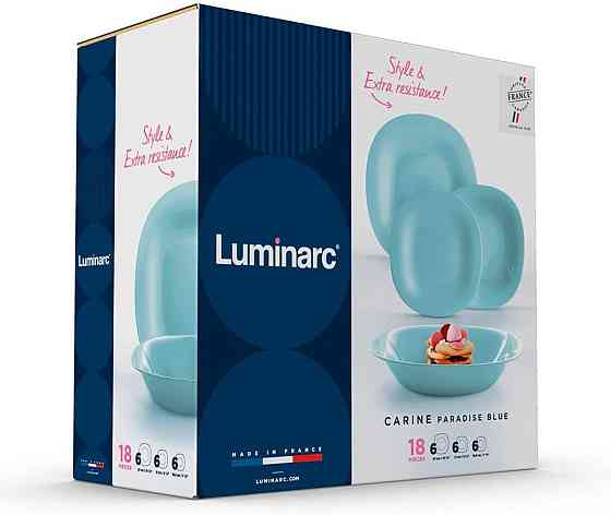 Сервіз Luminarc Carine Paradise Blue, 18 предметів (7046524) Київ