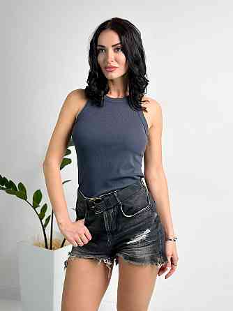 Майка женская рубчик Effy 42-44, Графит Киев