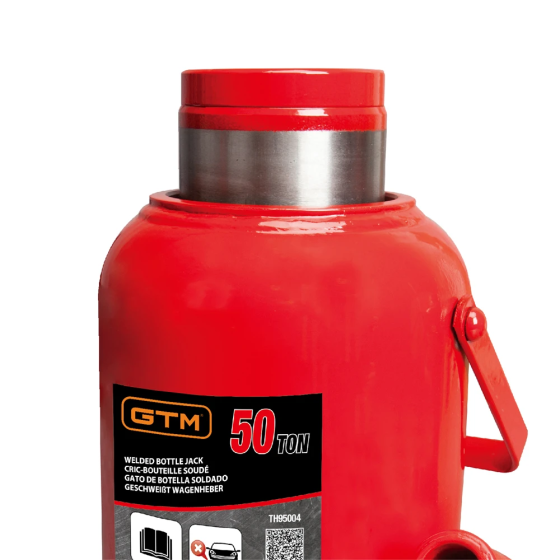 Домкрат гідравлічний 50т GTM TH95004 пляшковий одноштоковий: висота підйому 450 мм, вантажопідйомність 50 т Киев