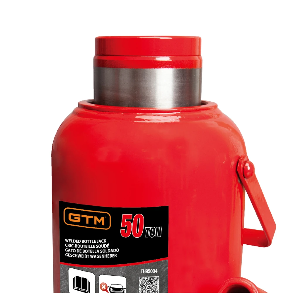 Домкрат гідравлічний 50т GTM TH95004 пляшковий одноштоковий : висота підйому 450 мм, вантажопідйомність 50 т Київ - фото 2