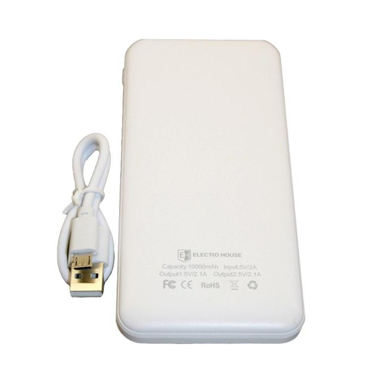 Power Bank 10000 mAh з ліхтариком type-c білий Дніпро - фото 4