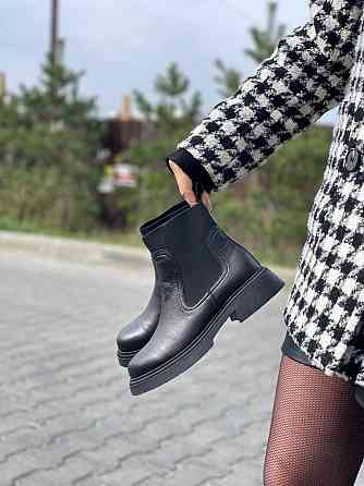 Arcoboletto Черевики жіночі Arcoboletto чорні натуральна шкіра висота 13 см (5362) Коломыя