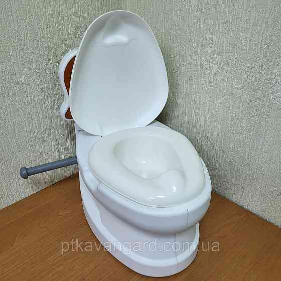 Горщик унітаз дитячий Собачка, від 18 місяців, звук зливу, підсвічування, спинка, горщик знімний, Pilsan 07-562 Хмельницький