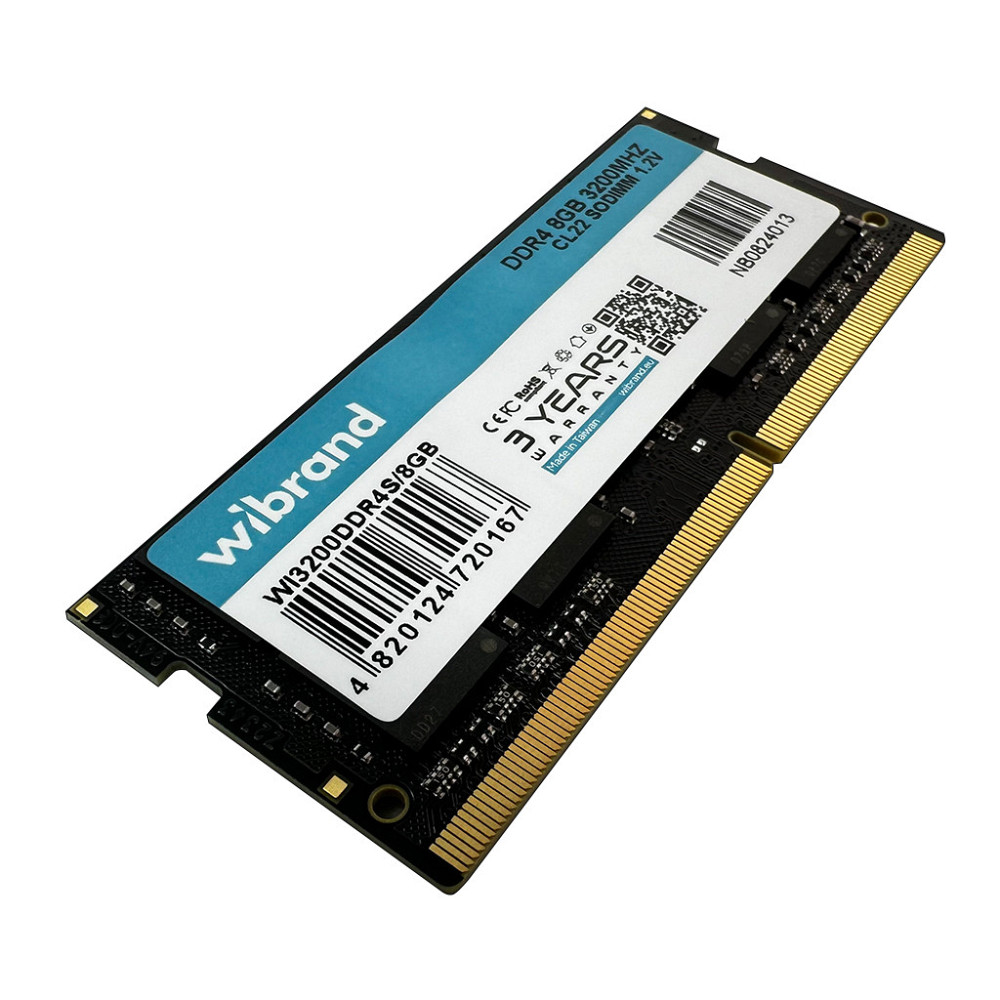 Оперативная память Wibrand DDR4 8GB 3200MHz CL22 SODIMM для ноутбука Киев - изображение 6