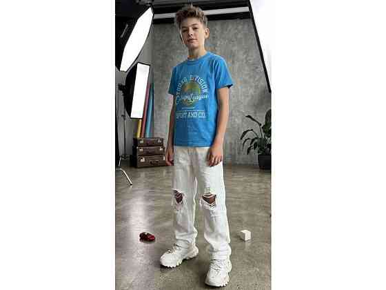Футболка голубой подросток 0328 арт.00-00396294 р.10 ТМ FAMILY Киев