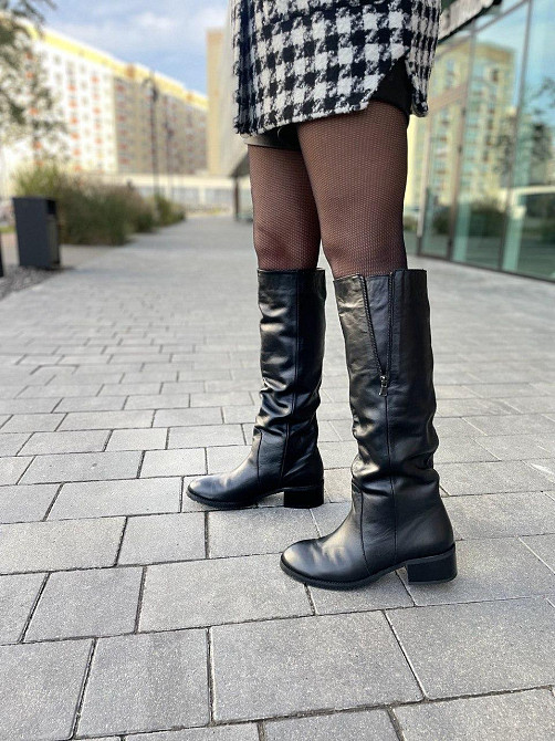 Valiente Чоботи жіночі VALIENTE Леноти чорні (зима, шкіра натуральна) (4061) лише 40р. 40 Коломия - фото 1