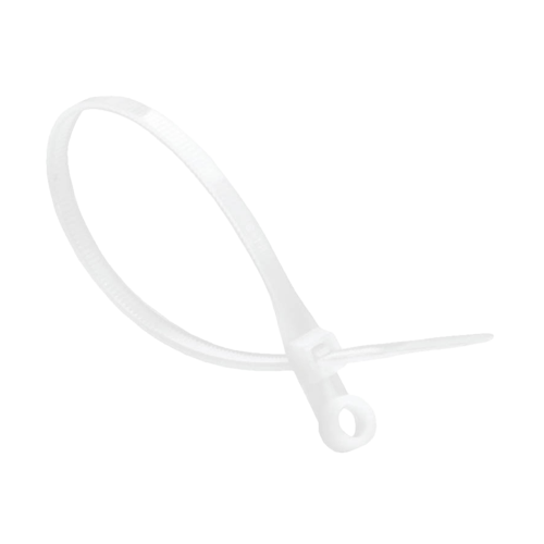 Хомут пластиковий 4,6*200мм з кріпленням білий 100шт/уп INEGVA Житомир - изображение 1