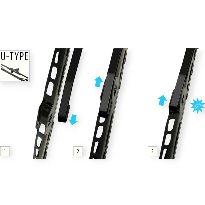Щітка oximo каркасна 525мм під гак 8,9мм двірника Мукачево - фото 5