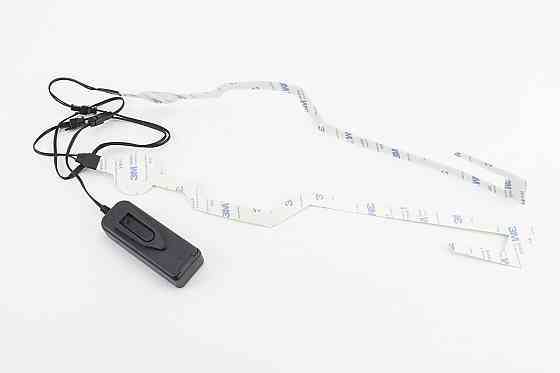 Підсвічування LED на мото шолом, 3 режими, зелене (без батарейок) Киев