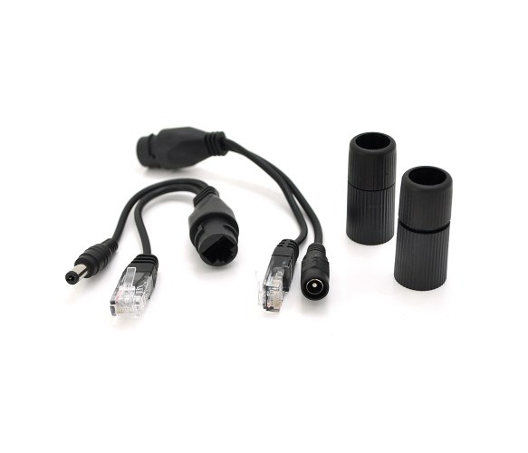 Водонепроникний POE інжектор пасивний (пара) 802.3at (30Вт) з портами Ethernet 10 / 100Mbps, 12V, Bl Полтава - фото 1