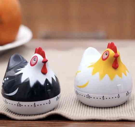 Таймер механічний для кухні, зворотній відлік, "Курочка жовта", кухонний таймер настільний, жовтий Київ