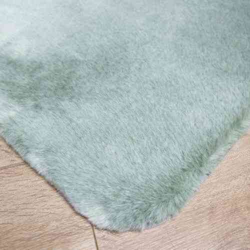 Килимок для підлоги з еко-хутра ТМ Dariana Tweed 75*150 см м'ятний Житомир