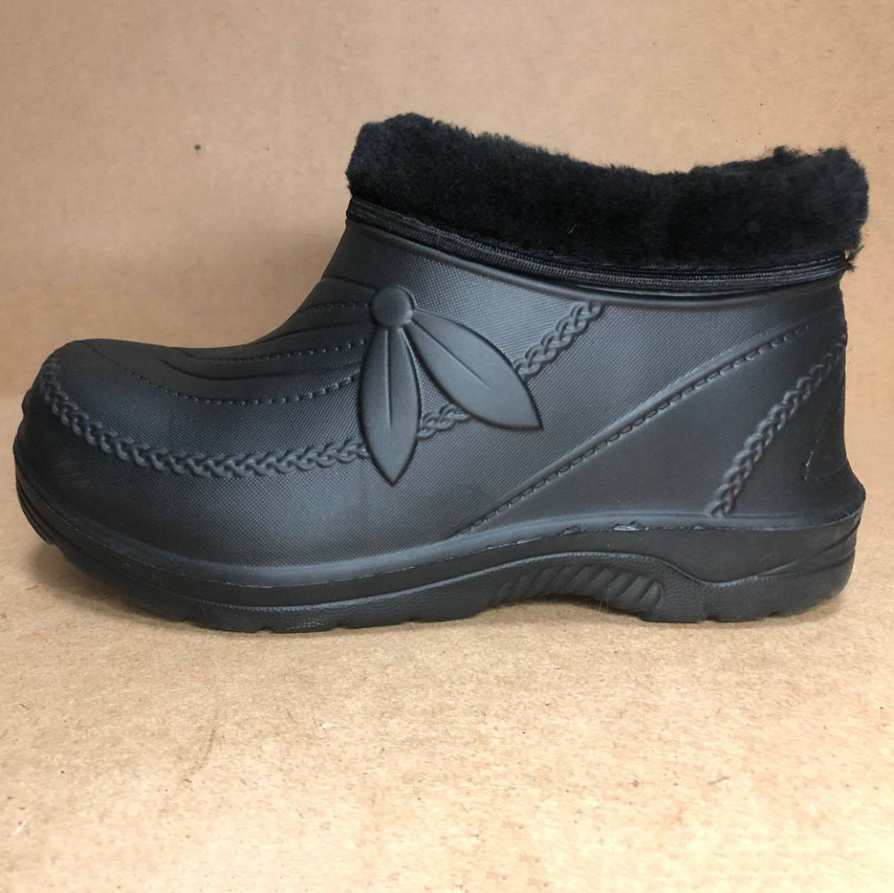 Женские галоши пена 41р, Утепленные мехом бурки, Женские дутики на затяжке суконные бабуши WC-19 Львов - изображение 1