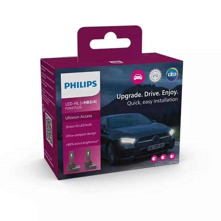 Комплект світлодіодних ламп PHILIPS HB3/HB4 11005U2500CX Ultinon Access +80% 12V Харків - фото 2