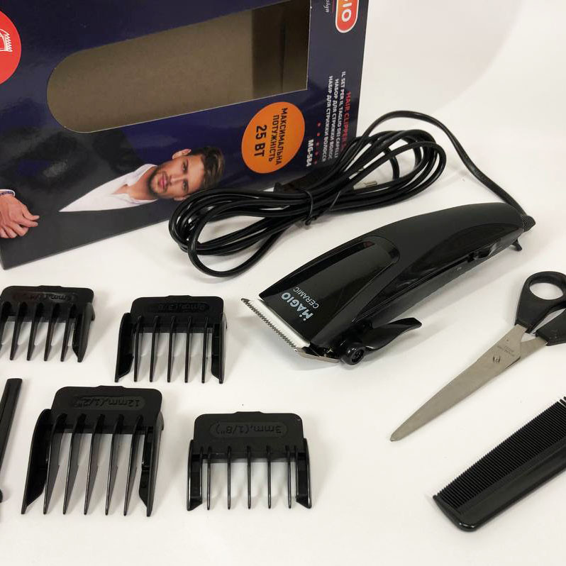 Электрическая машинка для стрижки мощная MAGIO МG-584 керамика, Набор машинок для стрижки LK-80 Львов - изображение 1